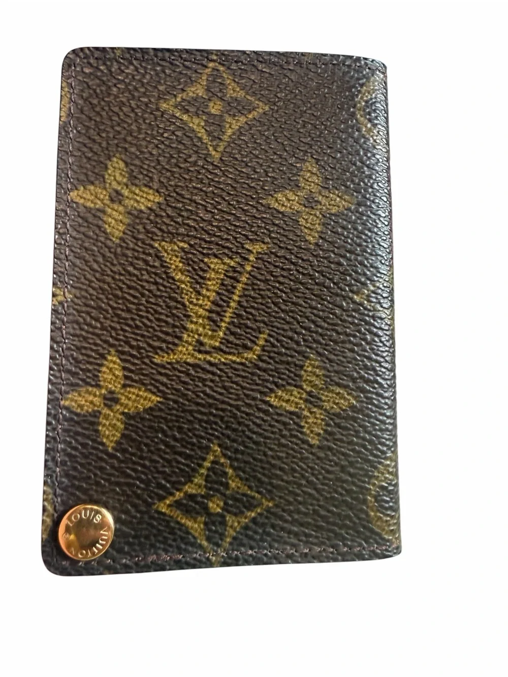 Louis Vuitton Vintage Monogram Brown Canvas ID Cardholder